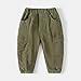 Boys Solid Color Cargo Active Pants Causal Fashion Pull-On Jogger Pants Elastic Waist Sweatpants with (AG, 4-5 Years)