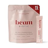 Beam Biotic Probiotics for Women – Gut Health & Digestive Health Powder with Pre, Pro & Postbiotics + Glutathione, Daily Probiotic Drink for Bloating Relief & Gut Balance, 15 Servings, Mixed Berry