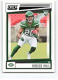 2022 Score #330 Breece Hall NM-MT RC Rookie New York Jets Football NFL