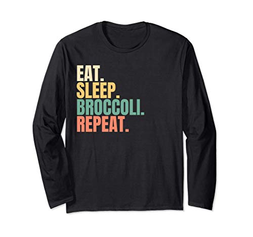 Eat Sleep Broccoli Repeat Manga Larga