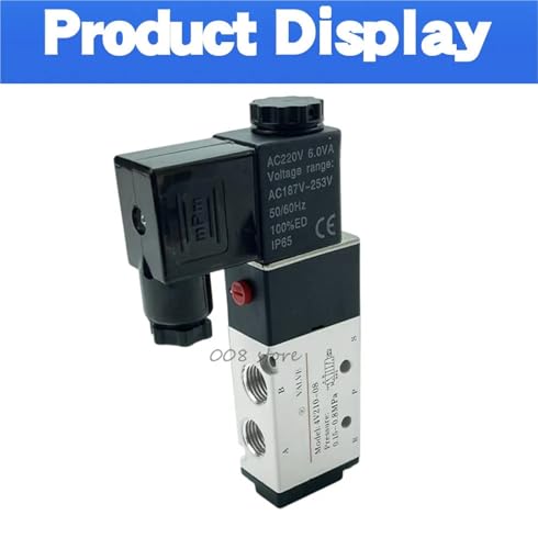 Vanne de commande pneumatique 4V210-08 DC24V pour circuits d'air comprimé 5/2 - 4