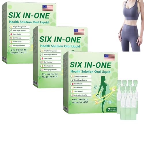 Six in One Oral Liquid, Advanced 6 - in - 1 Health Solution Oral Liquid, Natural Supplement Drops for Women and Men(3)