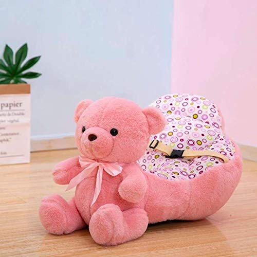 SHOPICTED® Teddy Shape Baby Soft Plush Cushion Baby Sofa Seat OR Rocking Chair for Kids(0 to 4 Years) - Pink Teddy-image-45