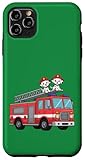 Installation facile Camion de Pompier Dalmatiens pour Enfants Coque pour iPhone 11 Pro Max