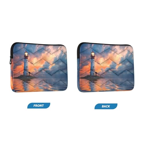 Funda para portátil 13-14 pulgadas impermeable con diseño faro miniatura 2