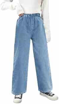 FILOWA Jeans Girls Baggy Wide Leg Denim Broek Denim Broek Met Elastische Taille Loose Fit Casual Blauwe Broek Stretch Jeans Met Zakken Streetwear Fashion Lange Broek Voor Tieners 13-14 Jaar,Maat 164 FILOWA Jeans Girls Baggy Wide Leg Denim Broek Denim Broek Met Elastische Taille Loose Fit Casual Blauwe Broek Stretch Jeans Met Zakken Streetwear Fashion Lange Broek Voor Tieners 13-14 Jaar,Maat 164