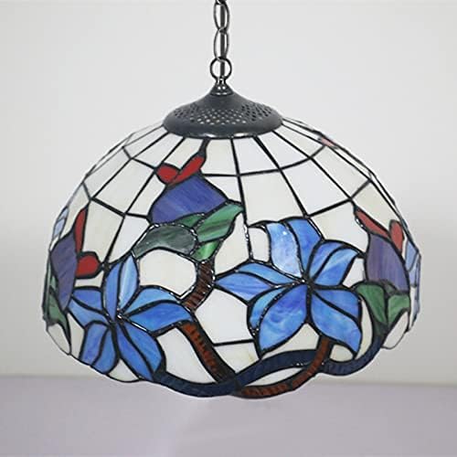 Miniatura 6 de Kiven Lámpara colgante con enchufe lámpara colgante Tiffany lámpara de techo con cable de enchufe e interruptor de atenuación de encendidoapagado