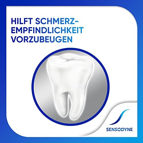 Sensodyne Sensitiv Fluorid pasta do zębów, codzienna pasta do zębów, dla wrażliwych na ból zębów, 5 x 75 ml