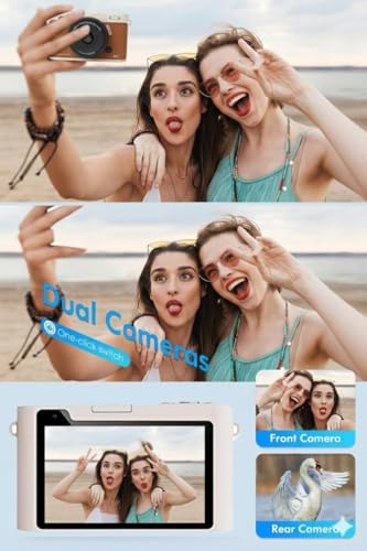 Image of Cason 5K Digital Camera for Photography - 72MP Digital Point and Shoot Camera for Photos and Video with Touchscreen Autofocus,18X Zoom & WiFi Mini Digi Cameras Vintage for Adults