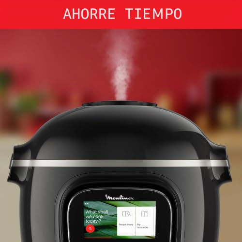 Miniatura 4 de Moulinex Cookeo Touch Wifi - Multicooker Inteligente De Alta Presión Molde Para Tartas 18 Cm, 6 L, Pantalla Táctil, 250 Recetas Integradas, Aplicación Moulinex Yy5297fb, Negro