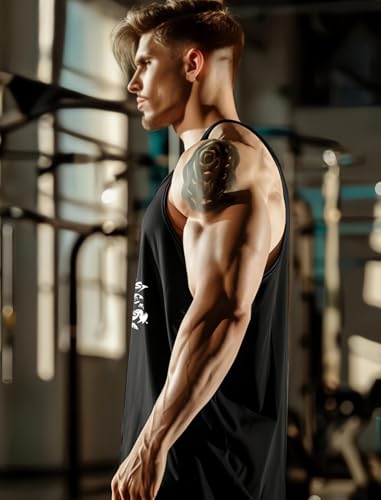 Image of furrr Men's Gym Vest for Bodybuilding | Printed Stringer Tank Top | Muscle & Training Wear