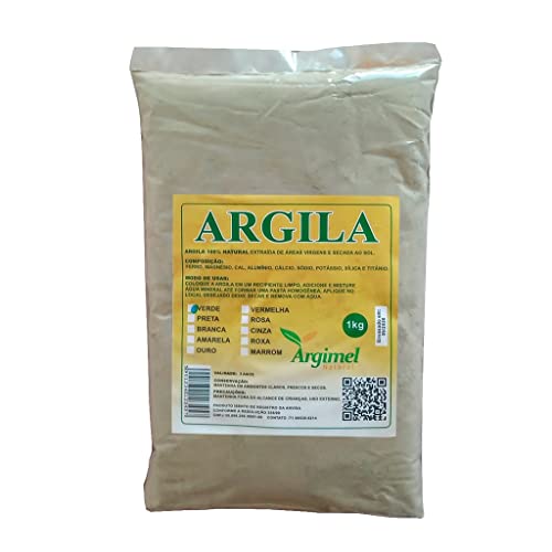 Skin Care Argila em Pó 100% Natural Brance Verde e Preta (Verde)