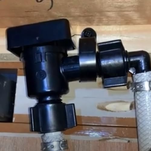 Image of 571-VAC-CHK RV Vacuum Breaker Check Valve Replacement for RV Black Tank System Check Valve (Black)