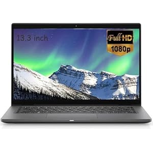 Dell Latitude 7310 Professionele laptop, 13,3 inch FHD-display, Intel i7-10610U, 16GB RAM, 512GB SSD, WiFi, BT, Amerikaans toetsenbord, Windows 10 Pro (vernieuwd)