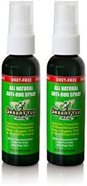 Skedattle All Natural Insect Repellent with Essential Oils Anti-Bug Spray, Travel Size, 2 fl oz, 2 Pack
