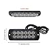 XTAUTO LED Warning Strobe Light Super Bright Red White 12-LED Waterproof Warning Caution Emergency Construction Beacon Flash Caution Strobe Light Bar For Car Truck SUV Pickup 4-Pack