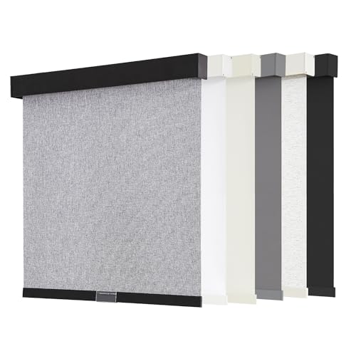 AOSKY Blackout Roller Shades Cordless Blinds for Windows, Free-Stop Shades