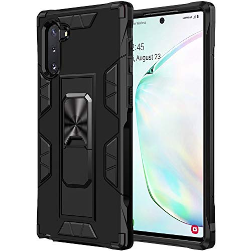 for Samsung Galaxy Note 10 Case Galaxy Note 10 5G Case Military Grade Shockproof with Kickstand Stand Built-in Magnetic Car Mount Armor Heavy Duty Protective for Galaxy Note 10 5G Phone Case (Black)