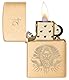 Zippo Sturmfeuerzeug - God Jupiter, Brushed Brass, Laser Engrave - Nachfüllbar - Wiederverwendbar - Windfestes Design - Geschenkbox - Made in USA