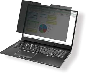 Durable Blickschutzfilter magnetisch für 14,0“ Zoll Bildschirme, inkl. Tasche und Reinigungstuch, anthrazit, 514457