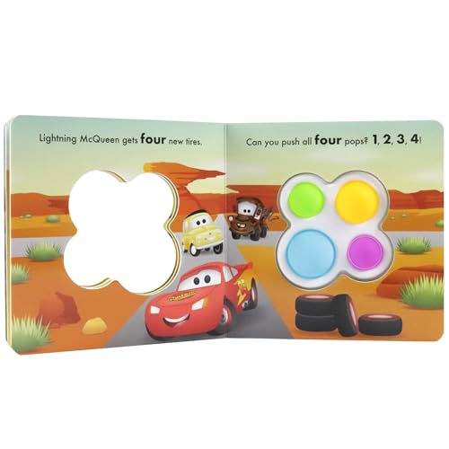 Disney Baby Mickey, Minnie Mouse, Cars, Stitch, and More! - Bouncy Day! Push & Pop - Tactile Fidget Toy Play - PI Kids - Image 3