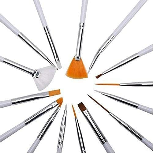 VAGA Nail Art Manicure Set including Rhinestones Crystals Decorations, Dotting Tools, Brushes, Stamping Plates, Stamper, Scraper, Picker Pencil