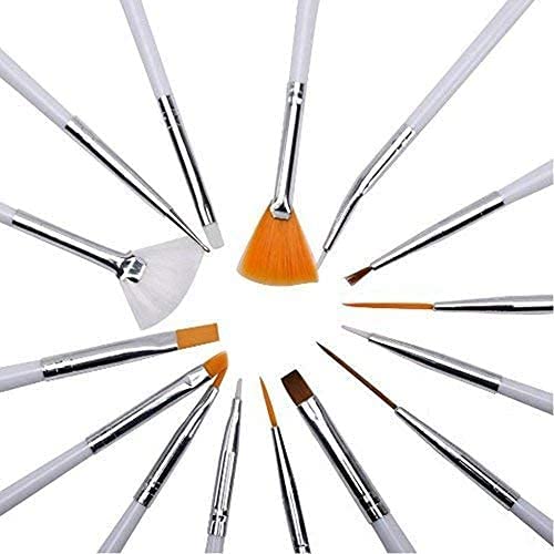 VAGA Nail Art Manicure Set including Rhinestones Crystals Decorations, Dotting Tools, Brushes, Stamping Plates, Stamper, Scraper, Picker Pencil