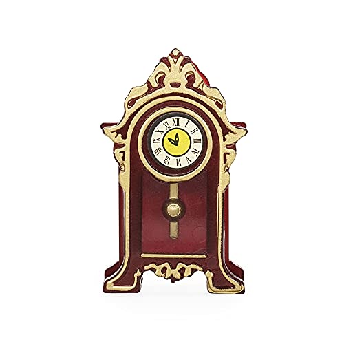 Odoria 1/12 Miniature Vintage Clock Dollhouse Decoration Accessories