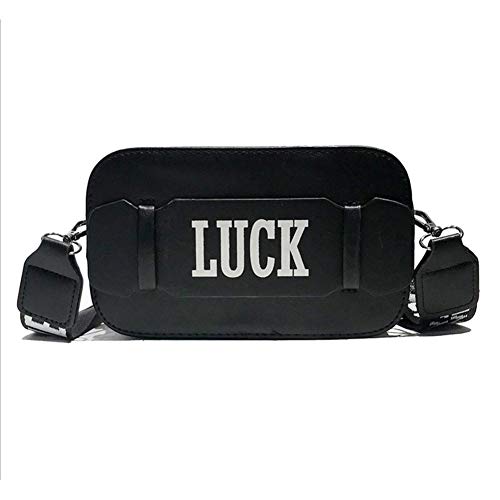 WXGY - Bolso bandolera para mujer, multifunción, correa de hombro ancha, bandolera diagonal, realista 7.48 * 4.72 * 2.76in negro