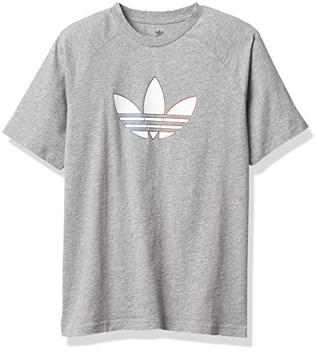 Tee-shirt adidas Originals gris chiné pour ado en taille M