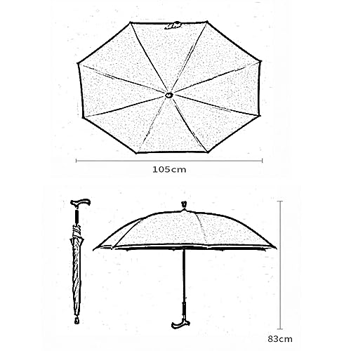 Parapluie de marche léger anti retournement pour briser le vent - 4