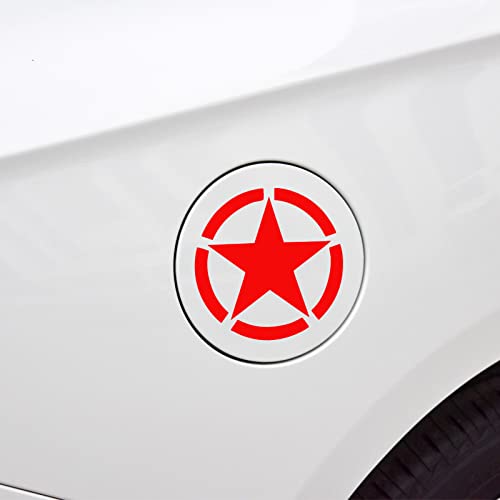 Ruiante Funny Car Vinyl Stickers Car Fuel Gauge Cap Decal High Gas Consumption Fuel Tank Cover Stickers Star Graphics Empty Decal Car Accessories Fit Cars Trucks Motorcycle Suv (1Pc Red) #TOP4