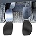 Papakesue 2Pcs 9120804880 Rubber Brake Clutch Foot Pedal Pad Cover Compatible with Peugeot 206 1998-2013 Compact Sedan Car 213015 450412