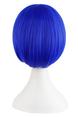 Image of MapofBeauty Women Short Straight Cosplay Party BOB Wig (Navy Blue)