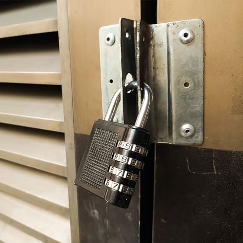 Image of PATIKIL Combination Lock, 2Pcs 4 Digit Outdoor Padlock Waterproof Locker Lock for Luggage Suitcase, Gym Locker, Fence, Filing Cabinets, Toolbox, Gate, Yellow