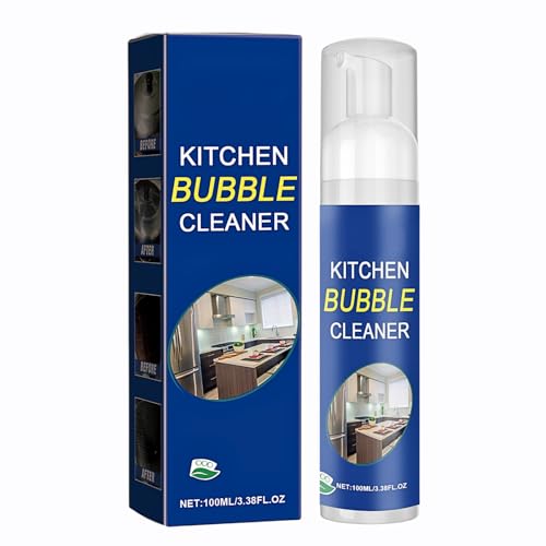 Bubble Cleaner Foam Spray, Kitchen Cleaner Spray, Powerful Kitchen Spray, Degreaser Spray, All Purpose Cleaning Spray, Foam Drain Cleaner, Microwave Cleaner, Oven Cleaner, Cooker Hood Cleaner, 100ML