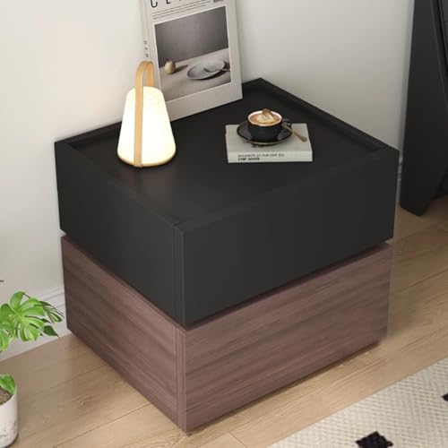 Mesita De Noche Flotante, Mesita De Noche Moderna Minimalista De Madera Maciza, Mueble De Almacenamiento Para La Mesita De Noche, Ideal Para Hogares Pequeños(G,50x40x45cm)