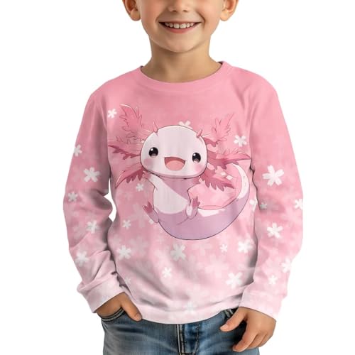 Image of Kids Long Sleeve Shirts for Girls 3-16 Year Old Cute Clothes for Teen Girls Casual Workout Tops