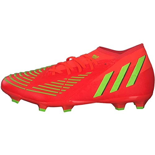 adidas Predator Edge.2 Fg Sneakers voor heren, Solar Red Solar Green Core Black, 42.50 EU - Image 3