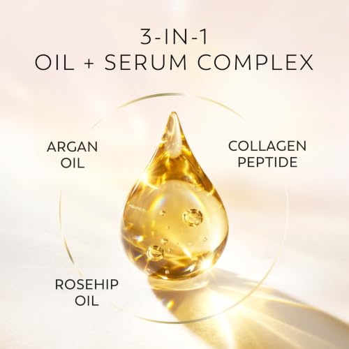 Olay Enrich Boosting Body Oil for Women, with 3-in-1 Oil + Serum Complex with Argan Oil, Rosehip Oil, and Collagen Peptide, Free of Sulfates, Parabens & Phthalates, Vanilla Plum & Amber Scent, 4 fl oz - image 3