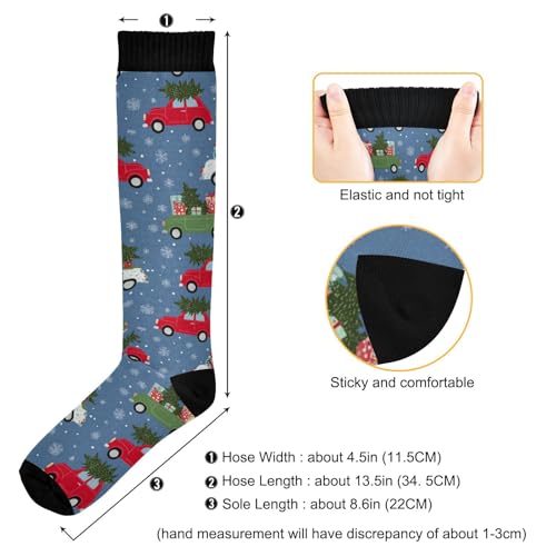 Image of SHJI Compression Socks for Women Sock Men Knee High Stockings for Running Athletic Hiking Cycling