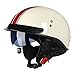 Produktbild Smilfree Motorrad Halbhelm Retro Motorradhelm Halbschalenhelm mit ECE Rollerhelm Cruiser Chopper Erwachsene Herren Damen Motorrad Jethelm mit Visier
