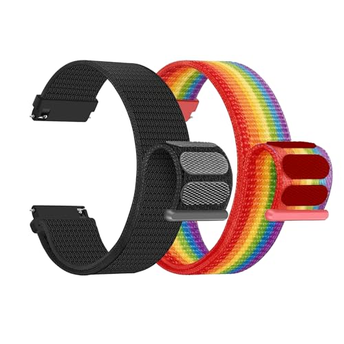 LYYLTX Nylon Fabric Uhrenarmbänder 20mm/22mm Armband für Herren Damen Ersatzband Schnellverschluss Smartwatch Sport Uhren Ersatzarmband Einstellbares Soft Breathable Watch Strap