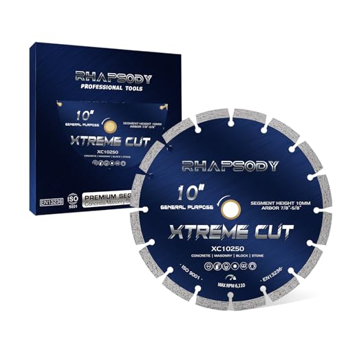 Image of RHAPSODY 10 Inch Diamond Saw Blade, Segmented General Purpose Blade