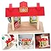 VICASKY Railway Station Accessory Set Train Track Tunnel and Station Playsets Safe Boys and Girls