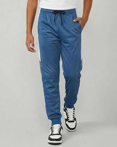 Image of Real Essentials 3 Pack: Boys' Athletic Jogger Sweatpants - Kids Teens Youth Active Sports Pants with Pockets (Sizes 5-18)
