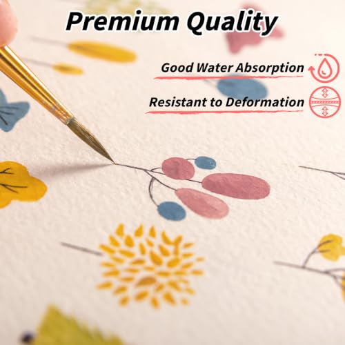 150 Sets Foldable Watercolor Cards with Envelopes and Stickers, 4 x 6 Inch by UZLU - Used condition - Image 4