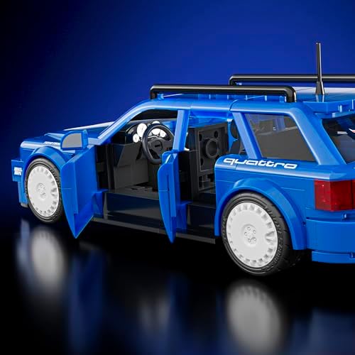 Mattel Brick Shop Hot Wheels Speed Audi, JGR28 - Görsel 6