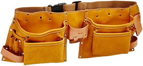 Kraft Tool WL028 11-Pocket Double Pouch Carpenter's Tool Apron