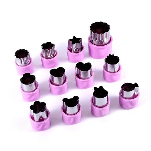 Conjunto de Cortadores - 12 Piezas de Acero Inoxidable Multifuncional para Hornear, Verduras, Frutas - para Uso de la Cocina